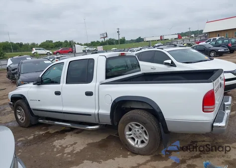2001 Dodge Dakota Slt/Sport из США, поврежденный, VIN 1B7HL2AN91S304465
